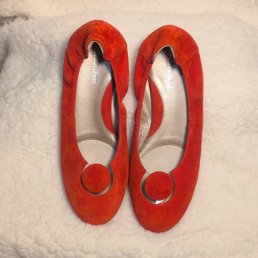 Beautifeel Mary Women's Slip -On  Red Leather shoe - Picture 7 of 13